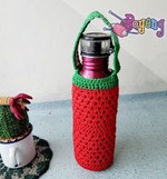 Festive Crochet bottle cover