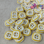 Kancing Resin Colourful 12MM YELLOW